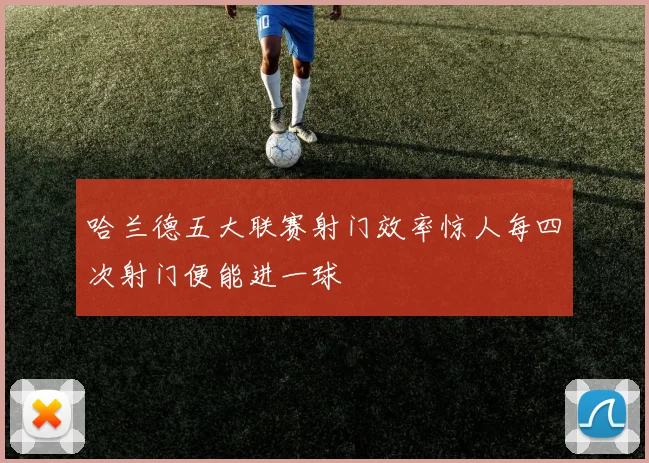 哈兰德五大联赛射门效率惊人每四次射门便能进一球