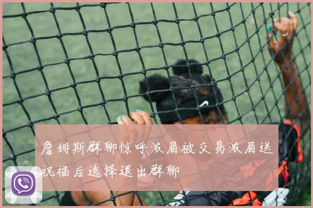 詹姆斯群聊惊呼浓眉被交易浓眉送祝福后选择退出群聊